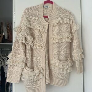 Madewell Fringe Knit Cardigan